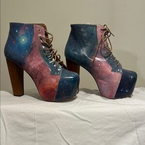 Jeffrey Campbell Galaxy Print Lita